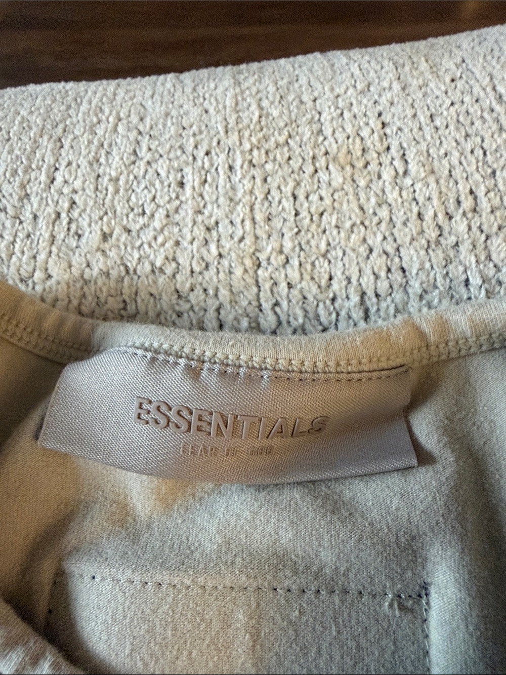 ESSENTIALS Neutral Beige Ribbed Hem Cropped Tank - Picture 5 of 8